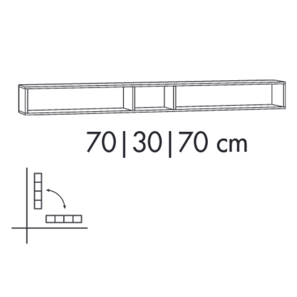 Marlin 3400modern Regal, 170 cm