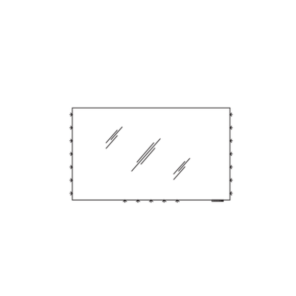 Pelipal Universelle Flächenspiegel Funktionsspiegel auf Trägerplatte, 120 cm
