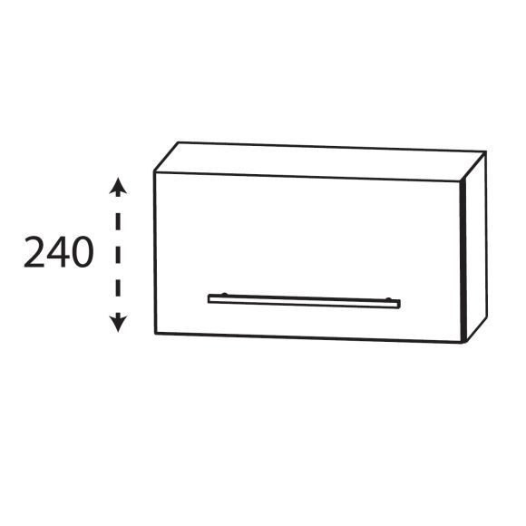 Puris Kera Plan Oberschrank, 30 cm