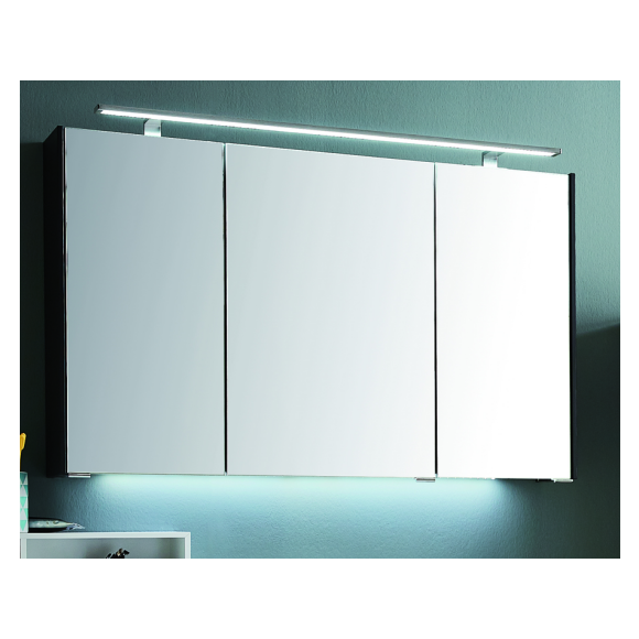 Puris D.Light Spiegelschrank mit der Aufbauleuchte "Emilia", 102 cm