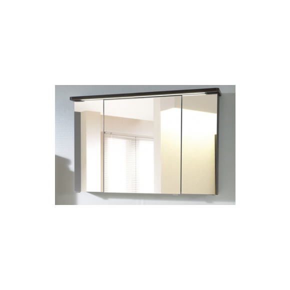 Pelipal Balto Spiegelschrank mit LED-Streifen im Kranz, 120 cm, Steckdose AUßEN