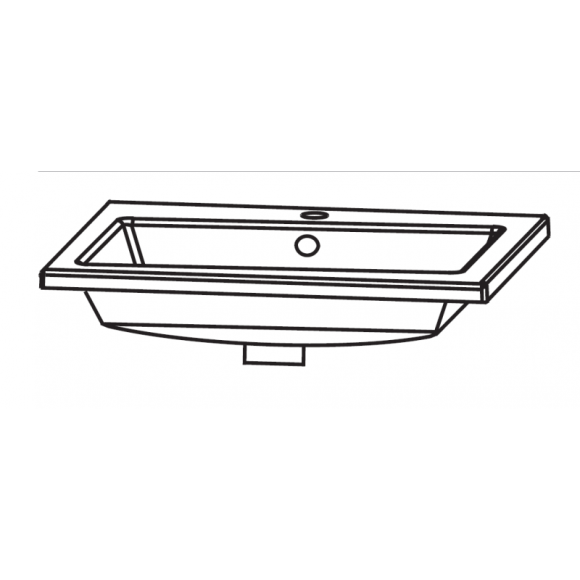 Puris Cool line Keramik Möbelwaschtisch, 60 cm