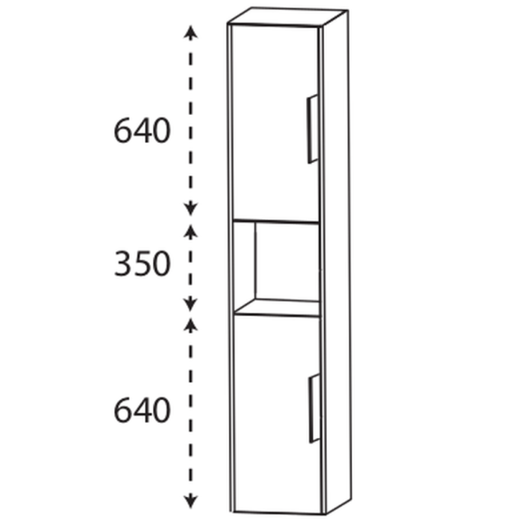 Puris D.Light Hochschrank, 32 cm