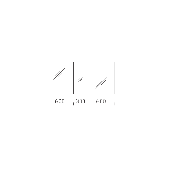 Pelipal PCON Spiegelschrank doppelt verspiegelt, 150 cm