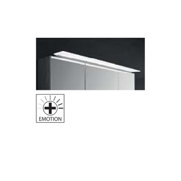 Puris neutrale Artikel LED-Aufbauleuchte in chrom matt, 93 cm