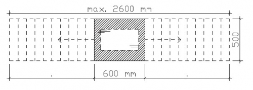 Waschtischplatte Massivholz ohne Ausfräsung, 1520 x 500 mm