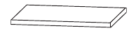Ablageplatte für Unter- oder Mittelschrank OHNE Gestellfüße, 602 mm