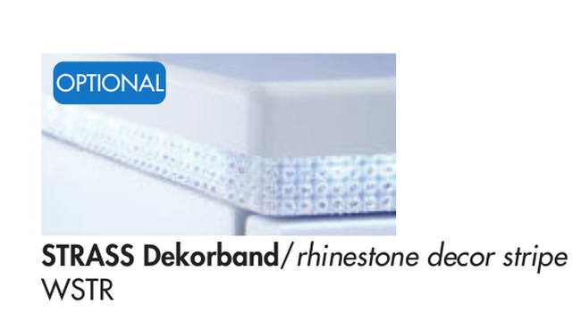 Strass-Dekorband mit Fugenbeleutung