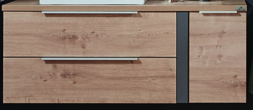 Waschtischunterschrank, Ablage rechts, 126 cm