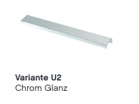 Variante Griffleiste U2 Chrom Glanz 