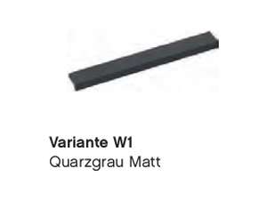 Variante Griffleiste W1 Quarzgrau Matt