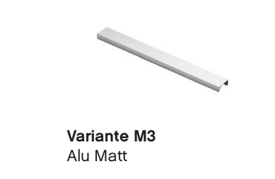 Variante M3 Griffleiste Alu Matt