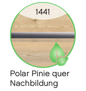 Nr. 1441 Polar Pinie quer Nachbildung  mit chromfarbener Einlage