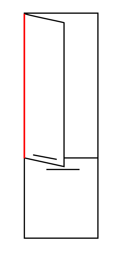 Türanschlag links