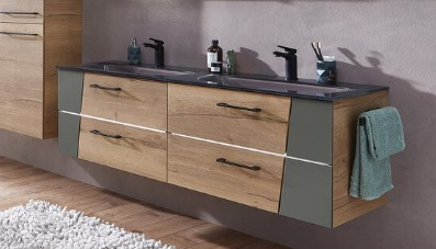 Waschtischunterschrank, 4 Auszüge, 150 cm