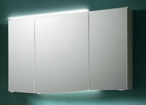 Spiegelschrank, optional mit Aufsatzleuchte, 3 Türen, 120 cm