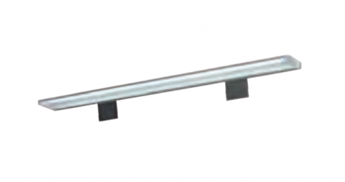 Aufsatzleuchte für Spiegelschrank, silber gebürstet,12V LED, LM LED, 60 cm