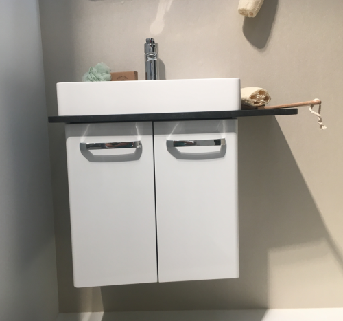 Waschtischunterschrank für Becken links, 50 cm