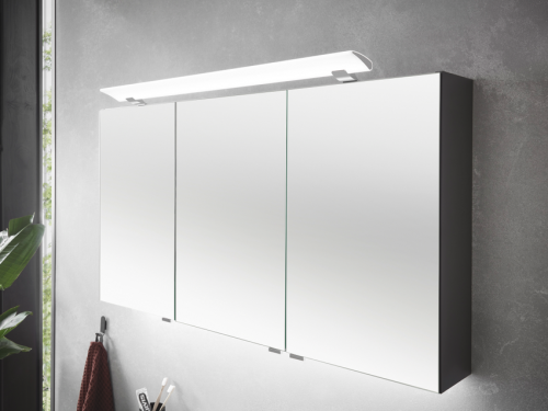 Spiegelschrank mit eine LED-Aufbauleuchte, 90 cm