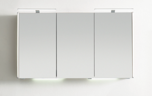 Spiegelschrank mit LED-Profil, 123 cm