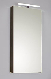 Spiegelschrank mit LED-Aufbauleuchte, 40 cm