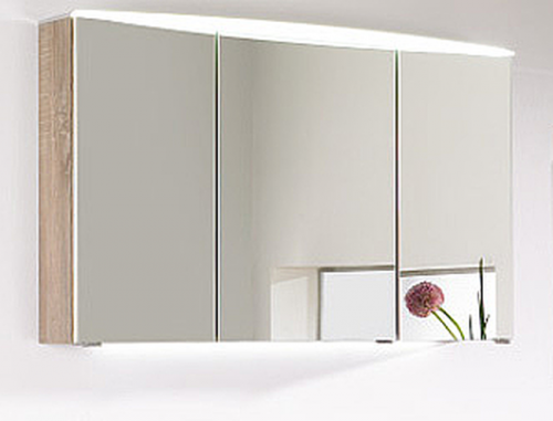Spiegelschrank mit LED-Flächenleuchte, 100 cm