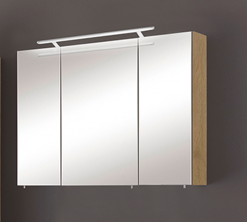 Spiegelschrank, mit Dämpfung, inkl. LED-Beleuchtung RL60 5,6W, 90 cm