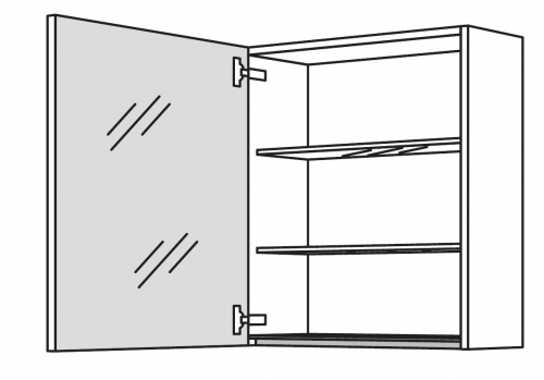 Spiegelschrank, 60 cm