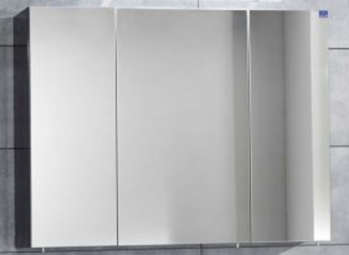 Spiegelschrank, gerundeter Acryl-Oberboden, 90 cm