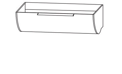 Wasctishunterschrank rund mit LED-Beleuchtung,  92 cm