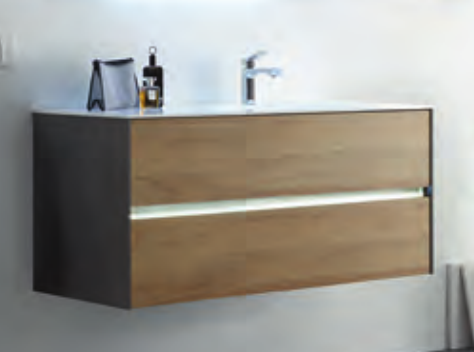 Waschtischunterschrank, 2 Auszüge, 112 cm