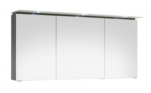 Spiegelschrank mit LED-Spots im Kranz, 150 cm