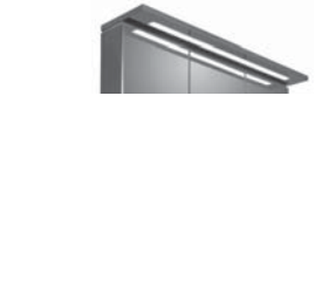 Gesimsboden mit LED-Beleuchtung, 1000 mm breit