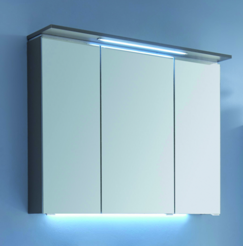 Spiegelschrank mit Gesimsboden für Doppelwaschplatz, 120 cm