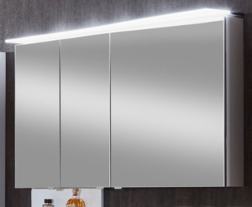 Spiegelschrank, LED-Aufbauleuchte, Lichtfarbe regelbar, 120 cm