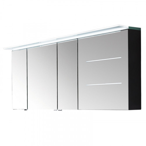 Spiegelschrank-Set, LED-Lichtfenster rechts, 140 cm