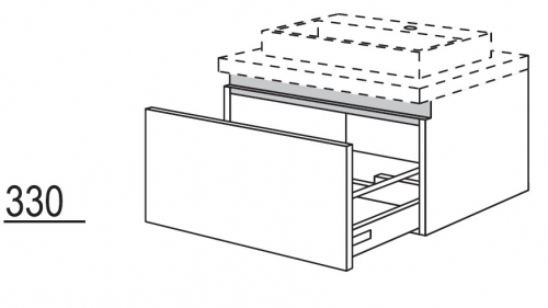 Badezimmer-Waschtischschrank, 120 cm