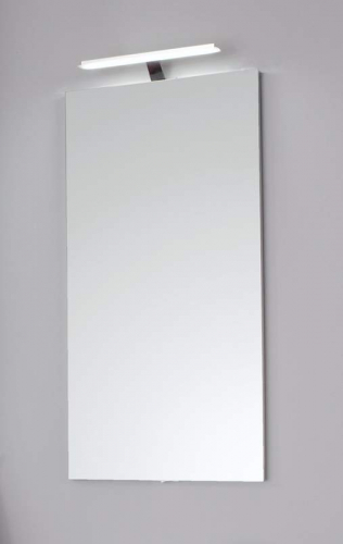 Flächenspiegel mit Aufbauleuchte, 40 cm