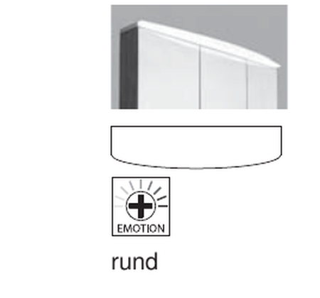 LED-Beleuchtung rund, 1000 mm breit