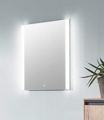 Flächenspiegel, LED-Beleuchtung rechts und links, 90 cm