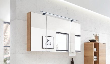 Spiegelschrank, 3-türig inkl. LEDplus-fähiger Fugenbeleuchtung, 120 cm cm