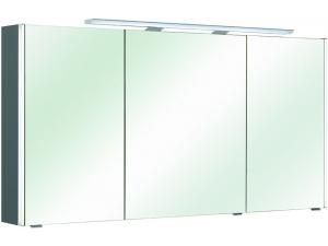 Spiegelschrank mit Farbtemperaturwechsel, schmale Aufsatzleuchte, 167 cm
