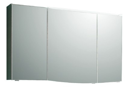 Spiegelschrank, optional mit Aufsatzleuchte, 3 Türen, 130 cm