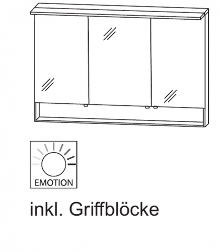 Spiegelschrank, 140 cm