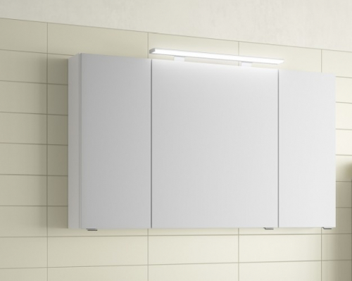 Spiegelschrank Weiß Glanz, 140 cm