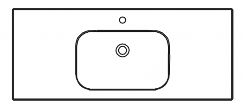 Keramikwaschtisch, 122 cm