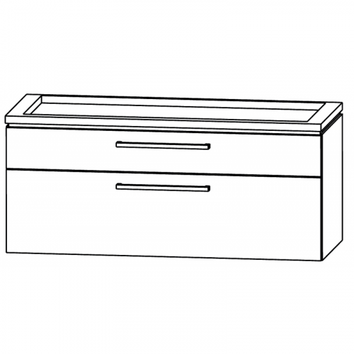 Waschtischunterschrank, LED, 90 cm