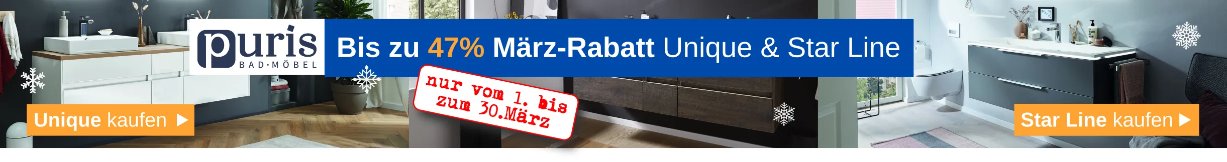 Winterrabatt 2025 auf alle Puris Unique + Star Line Artikel